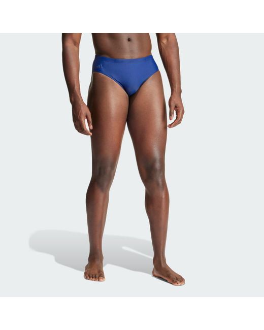 Adidas Blue Lineage Swim Trunks for men