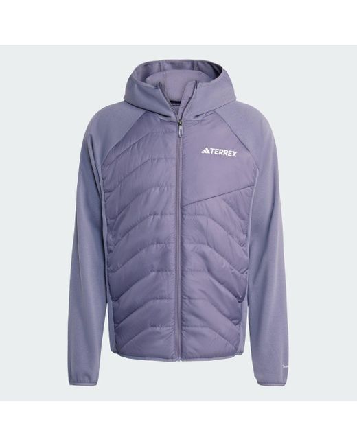 Giacca Ibrida Multiuso Terrex Climawarm Con Cappuccio E Isolamento di Adidas in Purple da Uomo
