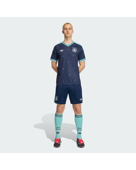 Adidas Blue Germany 26 Away Shorts for men
