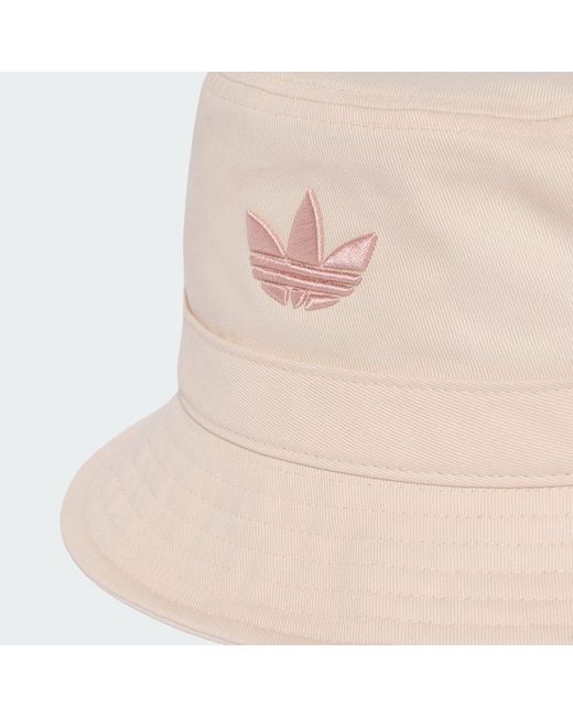 Adidas Natural Adicolor Trefoil Bucket Hat