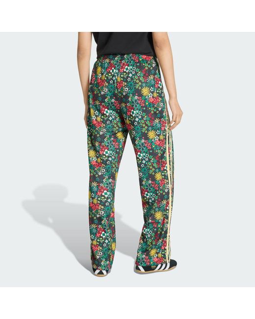 Adidas Green Originals X Liberty London Firebird Tracksuit Bottoms