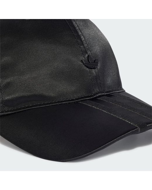 Adidas Black Baseball Kappe, Satin