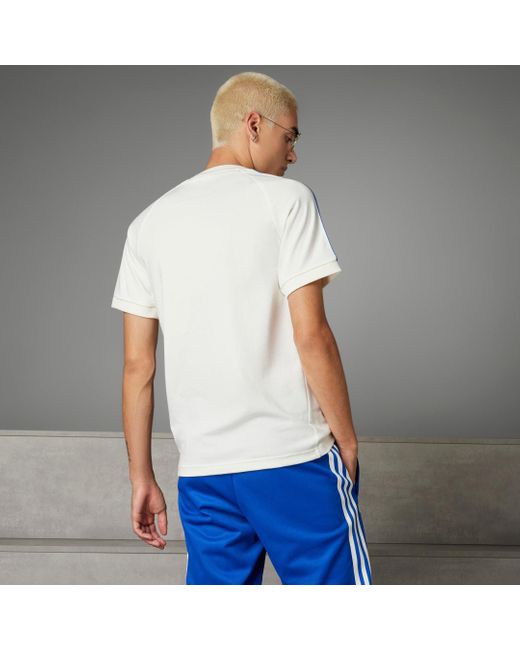 Italia T-Shirt Adicolor Classics 3-Stripes di Adidas in Blue