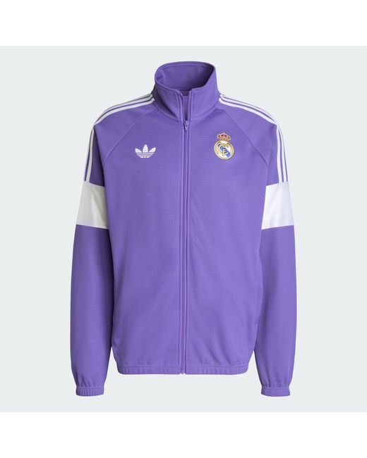 Adidas Purple Real Madrid Lfstlr Track Top for men