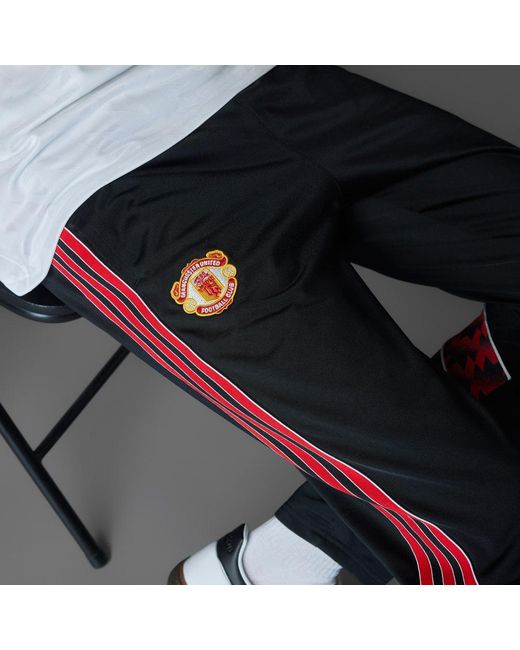 Adidas Blue Manchester United '91 Track Pants for men