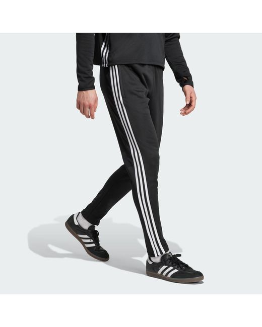 Adidas Black Tiro 25 Essentials Winterized Training Tracksuit Bottoms for men