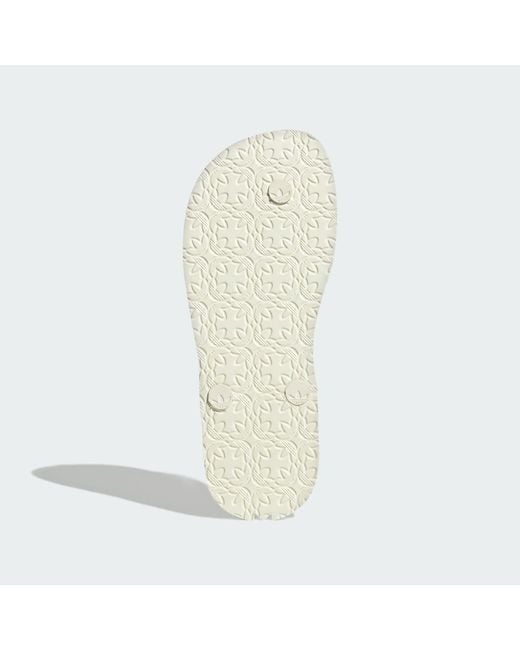 Adidas White Adi Sun Thongs