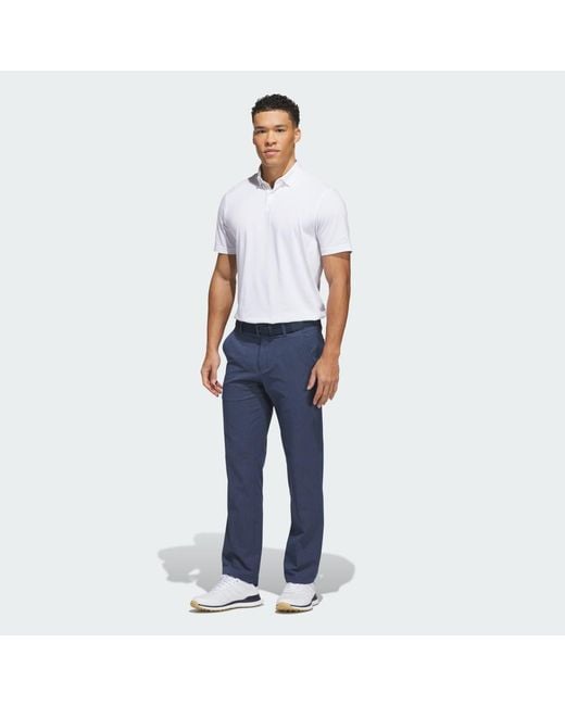 Adidas White Go-to Polo Shirt for men