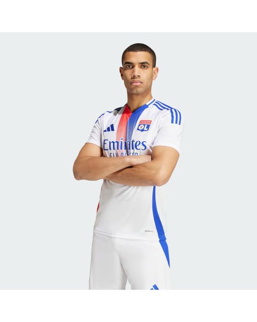 Adidas Blue Olympique Lyonnais 24/25 Home Jersey for men