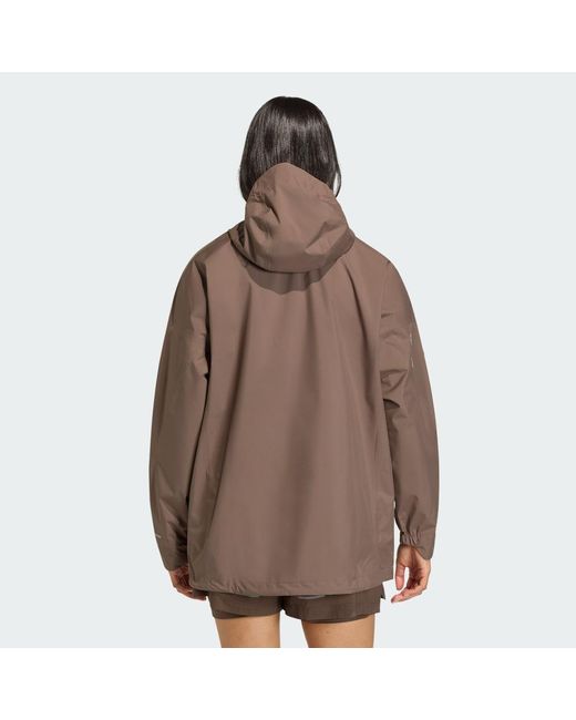 Adidas Brown Terrex Xploric 2.5 Layer Climaproof Anorak
