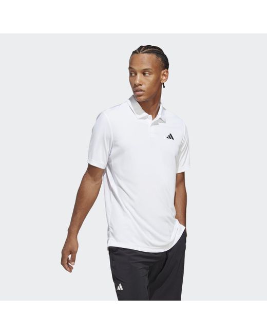 Adidas White Club Tennis Polo Shirt for men