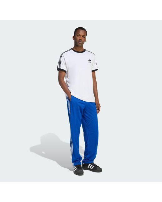 Adidas Blue Firebird Adicolor Mesh Track Pants for men