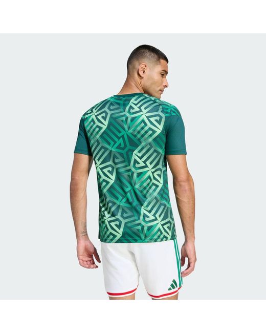 Adidas Green Jersey Mexico 26 Home Pre Match Jersey for men