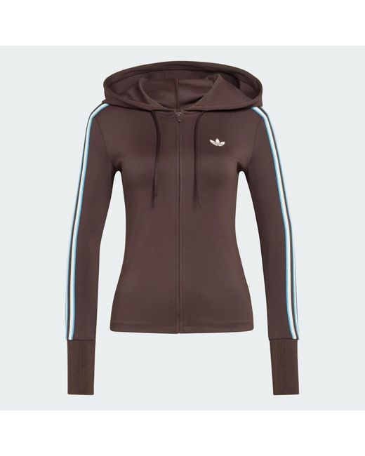 Adidas Originals Brown Sweatshirt Adidas Hooded Zipper