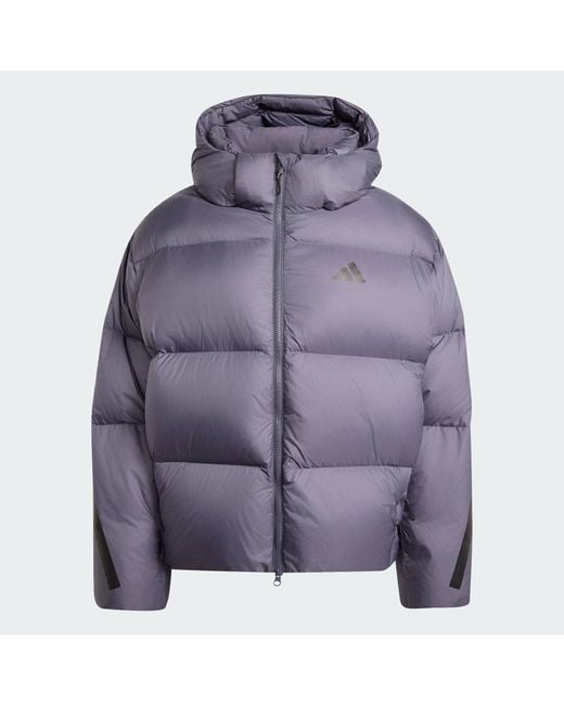 Adidas Purple Z.N.E. Puffer Down Jacket for men