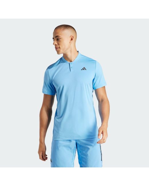 Adidas Blue Club Tennis Henley Shirt for men