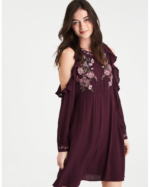 american eagle purple dress
