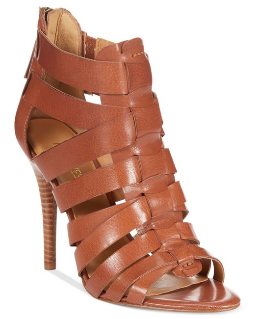 $70 ZIGI SOHO Laney Gladiator Heels NEW Brown 6 7 8 8.5 | eBay