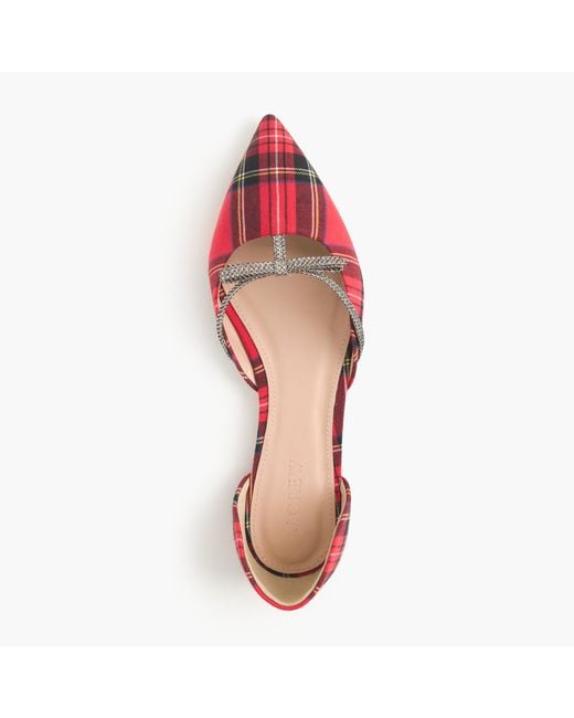J crew tartan flats sale