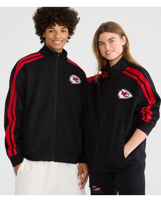 Aéropostale Black Kansas City Chiefs Fleece Track Jacket for men