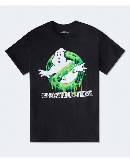 Aéropostale Black Ghostbusters Slime Oversized Graphic Tee