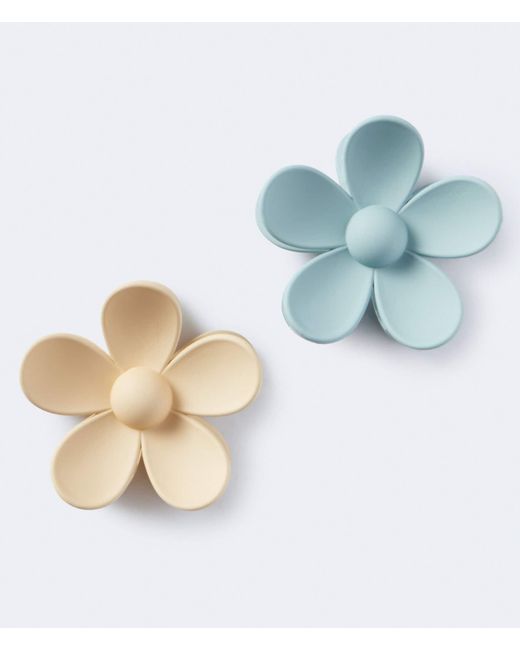 Aéropostale Blue Daisy Claw Hair Clip 2-Pack