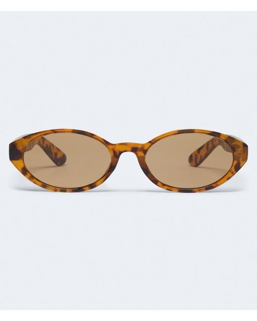 Aéropostale Brown Tortoiseshell Oval Sunglasses