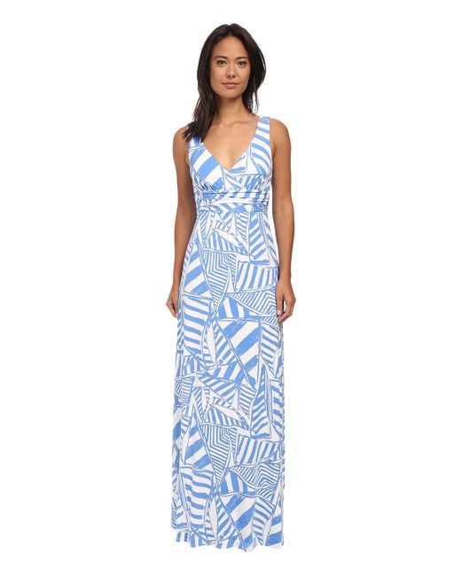 Lilly pulitzer blue top maxi dress