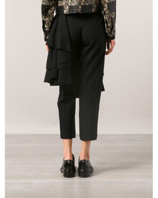 Kilt Skirt Trousers in Black 
