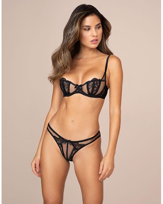 $80 Agent Provocateur LORNA Ouvert NWT Burgundy Orig