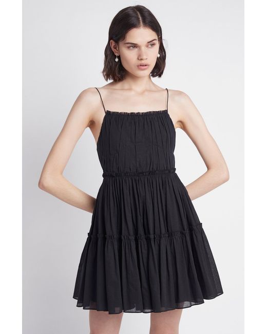 Aje. Cotton Wilderness Mini Dress in Black | Lyst