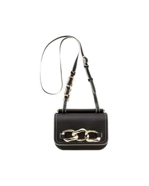 Aje. Leather Roux Feature Chain Crossbody in Black | Lyst