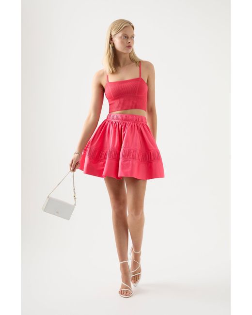 Aje. Calder Mini Skirt in Red | Lyst