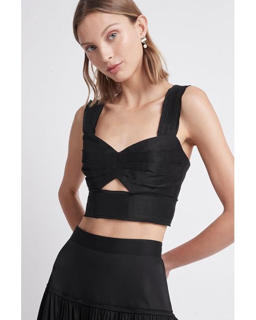 Aje. Recurrence Bustier Top in Black | Lyst