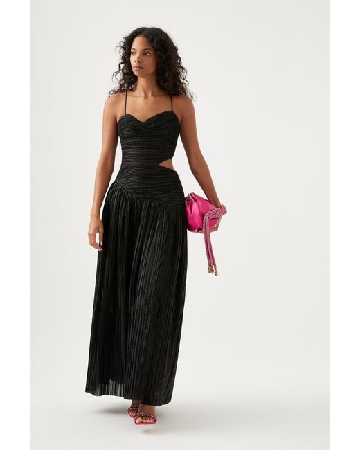 Aje. Laurier Wave Maxi Dress in Black Lyst