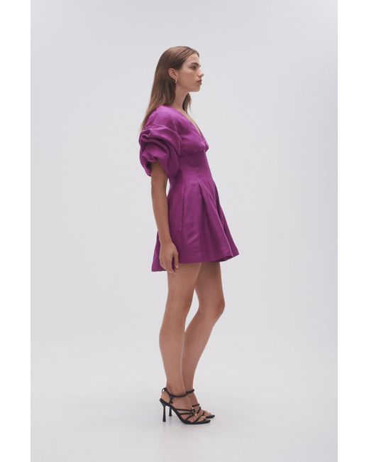 Aje Arista Tulip Sleeve Mini Dress