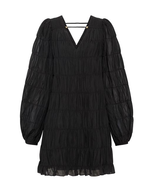Aje. Evelina Ruched Mini Dress in Black | Lyst