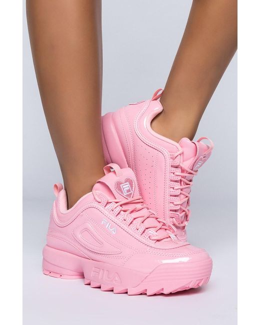 fila women's disruptor ii sneaker pink