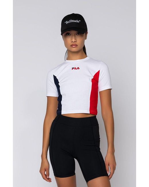 fila crop top white