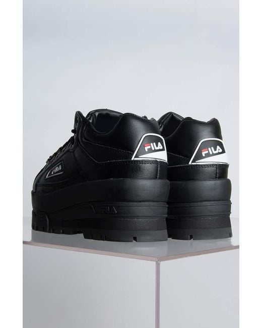 black fila wedge
