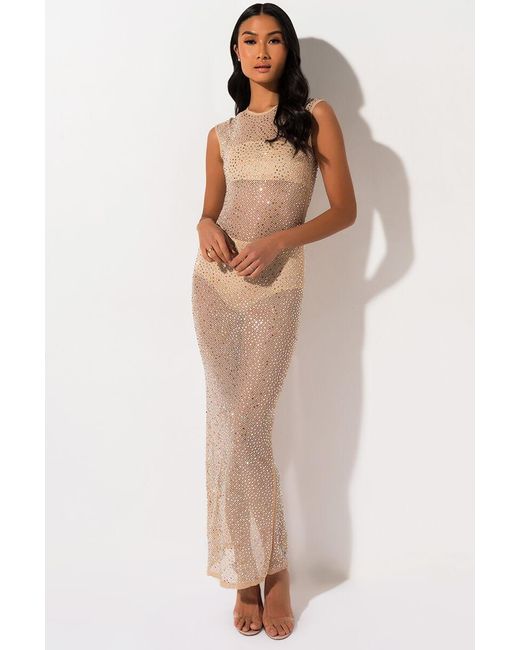 rhinestone maxi dress