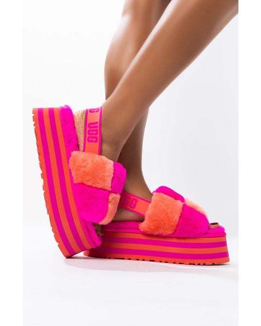 disco checker slides ugg