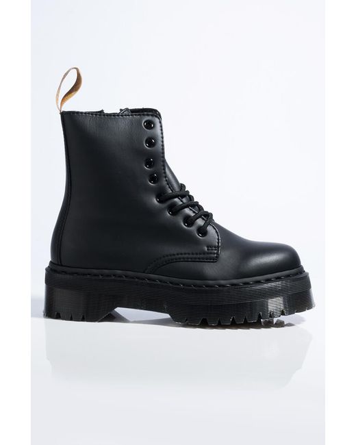 Authentic doc martens black leather platform combat boot | Botas, Botas de combate, Botas doc 