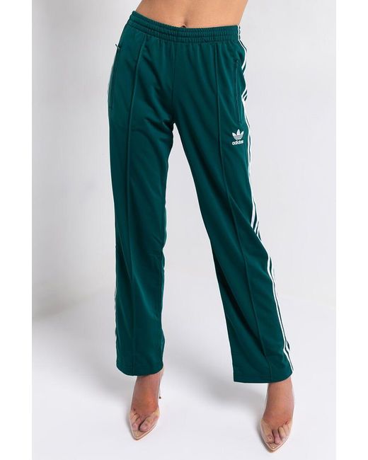 AKIRA Synthetic Adidas Womens Firebird Three Stripe Track Pant in Green |  Lyst