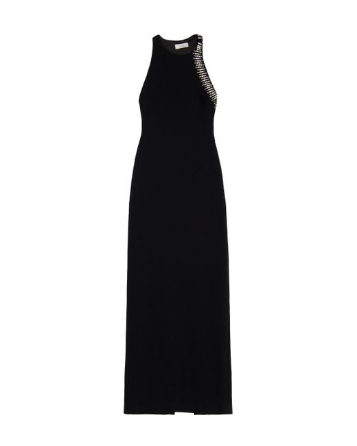 A.L.C. Black Skyler Embellished Open Back Dress