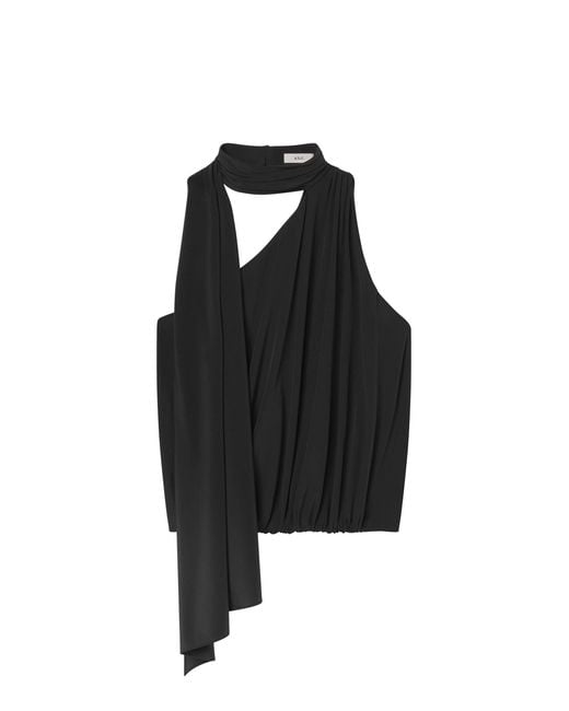 A.L.C. Blue Celeste Silk Top