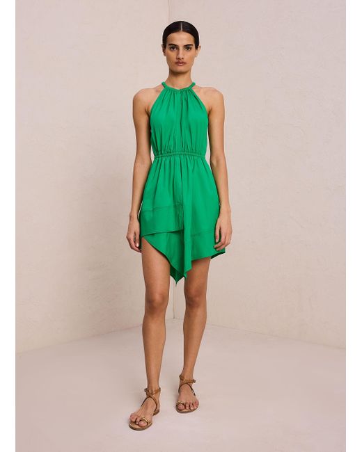 A.L.C. Green Olympia Cotton Mini Dress