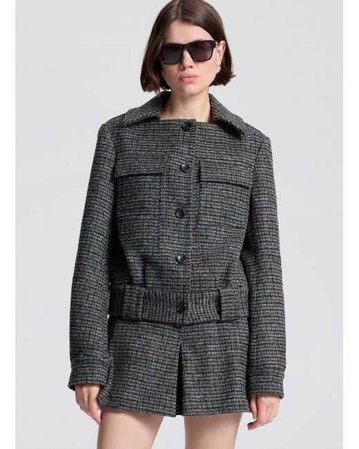 A.L.C. Gray Chase Tweed Jacket