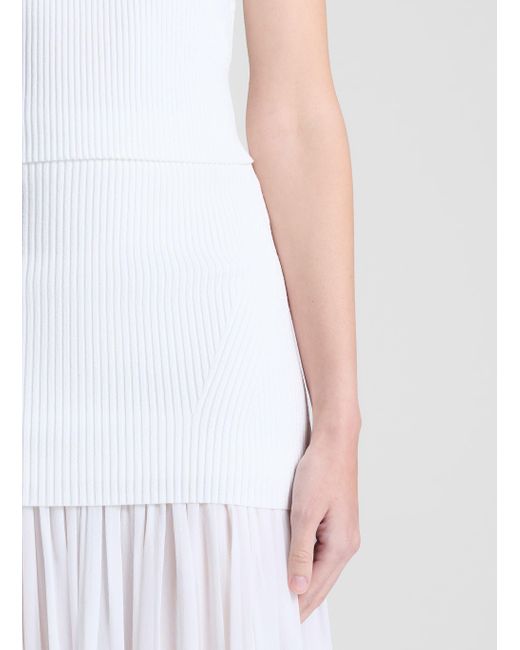 A.L.C. Green Hayden Knit Chiffon Maxi Skirt