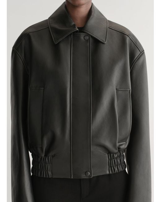 A.L.C. Gray Otto Leather Jacket